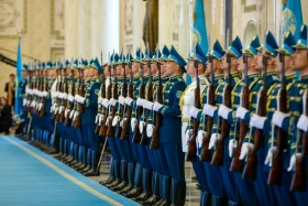 Президент Монголии прибыл в Акорду - фото 11